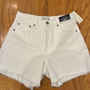 Abercrombie high rise dad shorts curve love